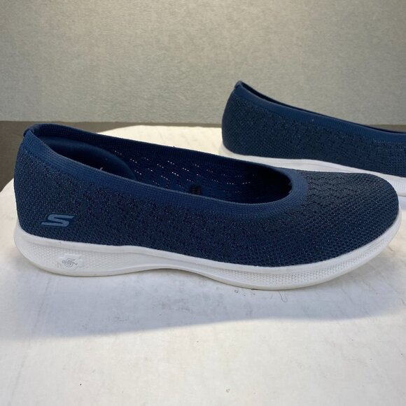 Skechers GOGA MAT  Lite Vegan Washable Knit Skimmers Glimmer Navy Sneaker 8.5‎ - Picture 16 of 16